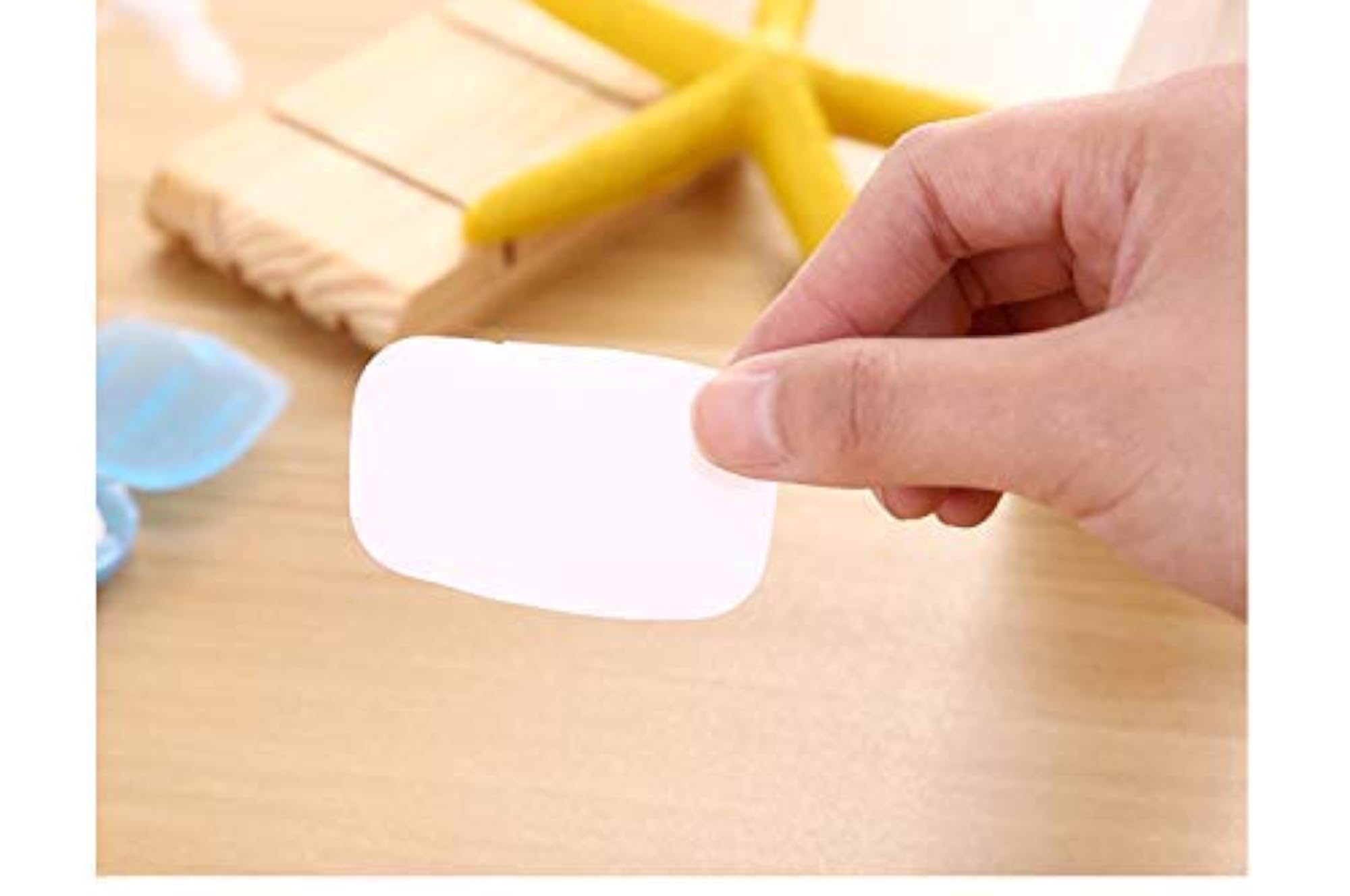 Disposable Paper Soap Travel Sheets, Pack of 6